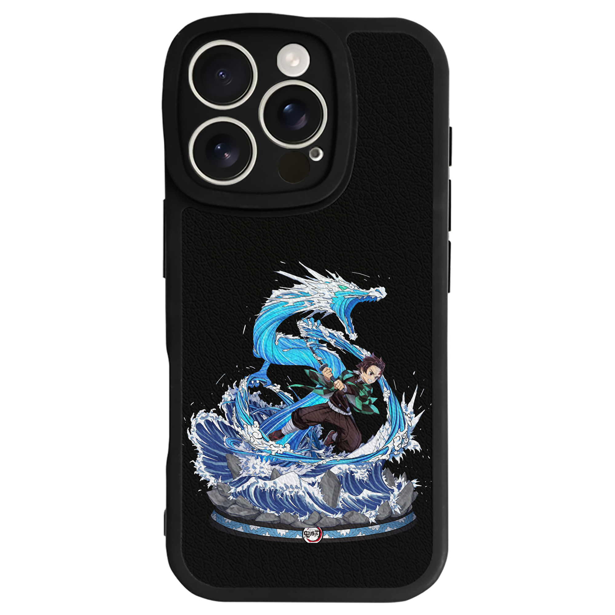 （画像用） 鬼滅の刃 竈門 炭治郎／かまど たんじろう Kamado Tanjirou 【iPhone 16シリーズ対応】シリコンスマホケース（レザー調） 材質：シリコン
